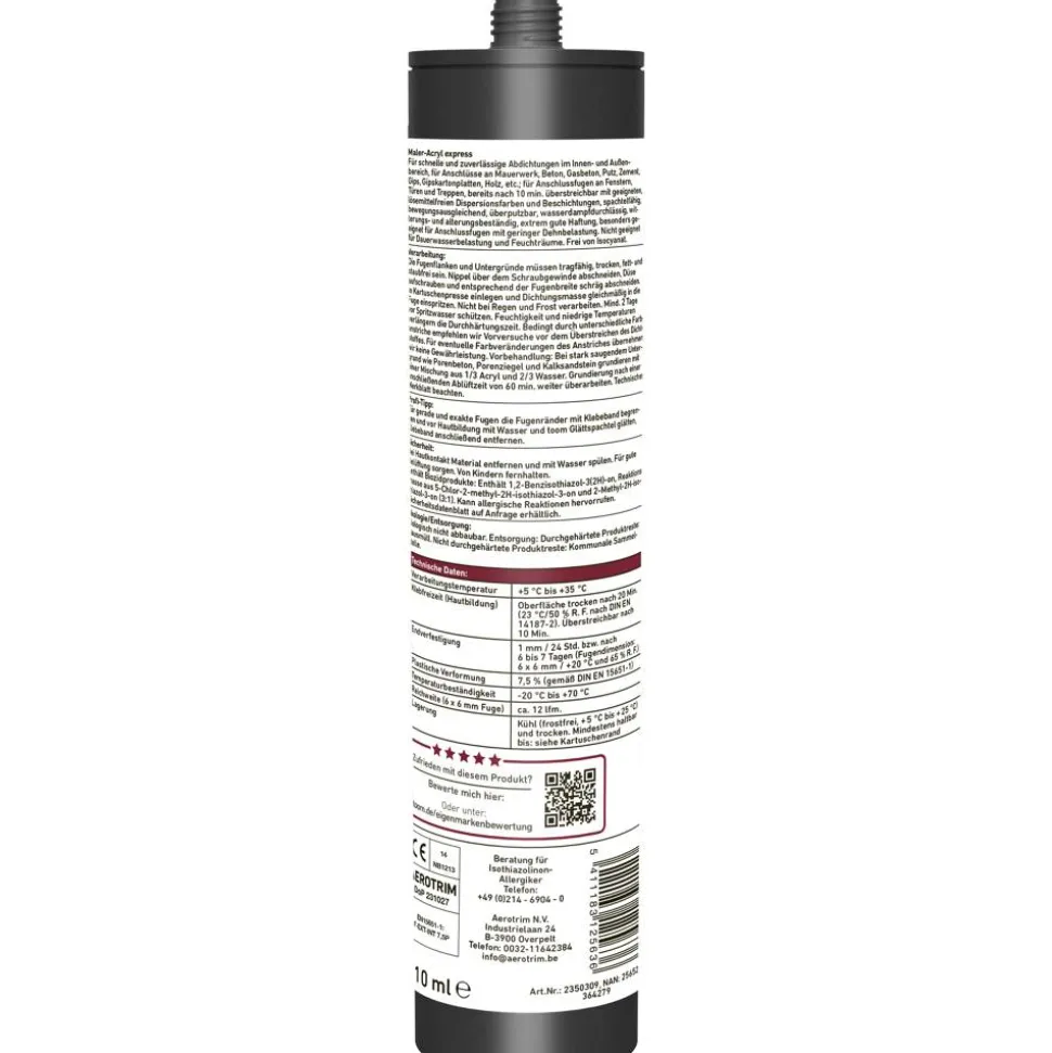 Maleracryl "express" weiß 310 ml