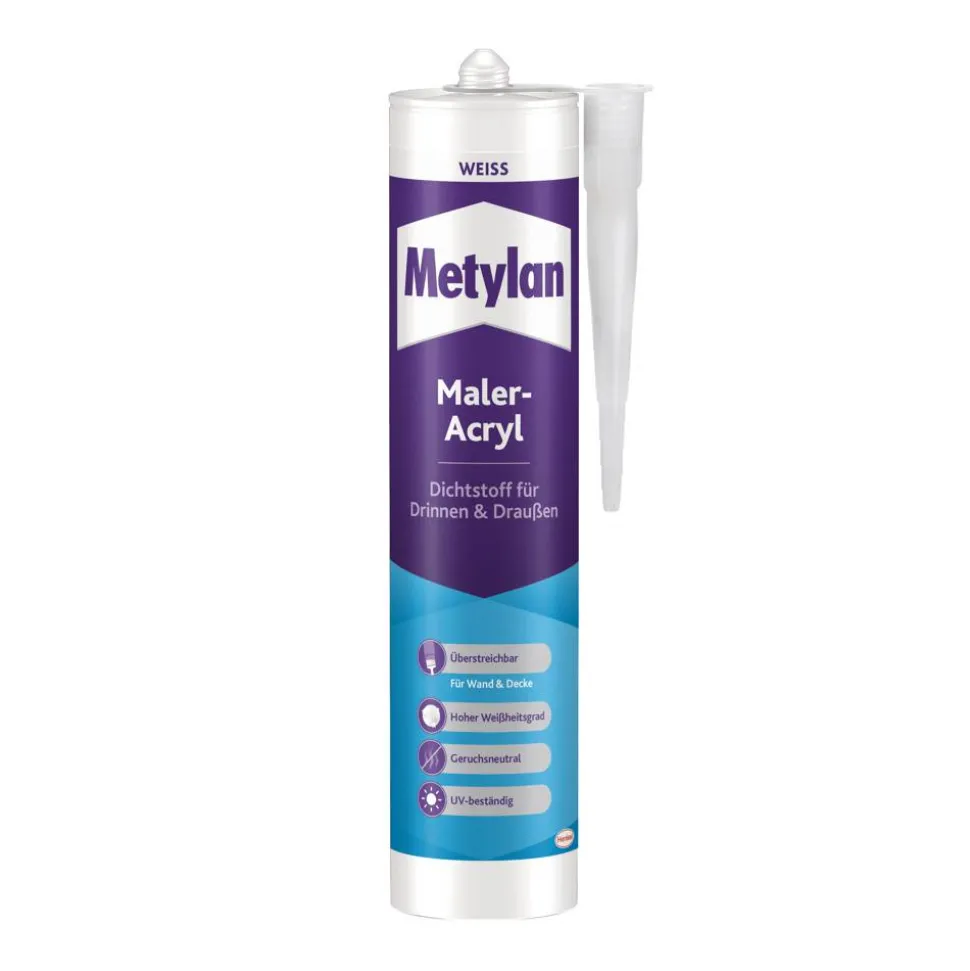 Maleracryl 'Wand & Decke' weiß 300 ml