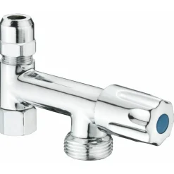 Maschinenanschlussventil 'Eckfix' verchromt 3/8" IG