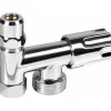 Maschinen-Eckventil chromfarben 3/8"