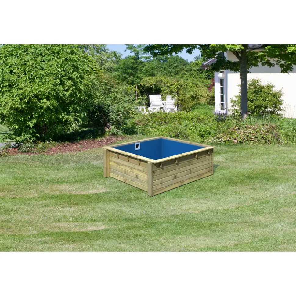 Massivholzpool 'Modell Minipool' 200,5 x 78 x 223 cm