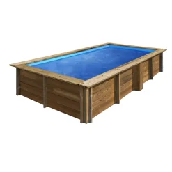 Massivholzpool-Set ''Lemon' 375 x 200 x 68 cm mit Leiter und Sandfilter
