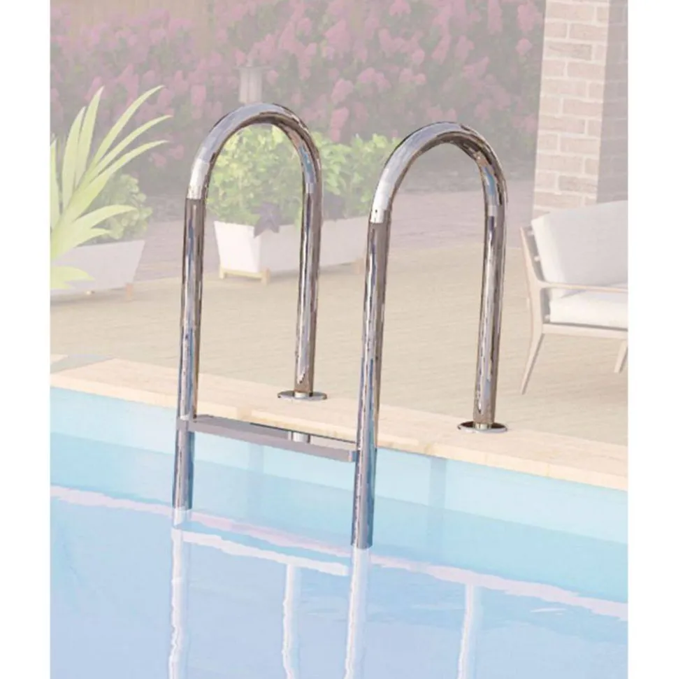 Massivholzpool-Set 'Modell Rechteck pool-Set 3 A' 477 x 300 x 124 cm mit Sonnendeck und Einhängeleiter