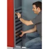 Materialschrank rot