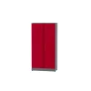 Materialschrank 2-türig 10 Schubladen dunkelrot 91 x 180 x 45 cm