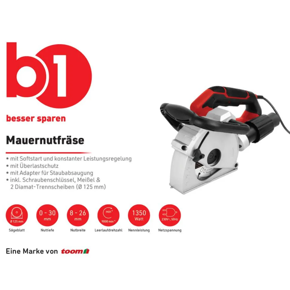 Mauernutfräse 1350 W