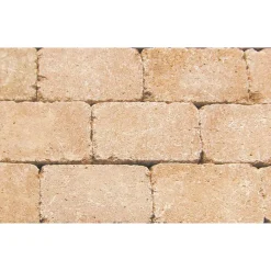 Mauerstein 'T-Place Aged' Beton sandsteinfarben 21 x 14 x 7 cm