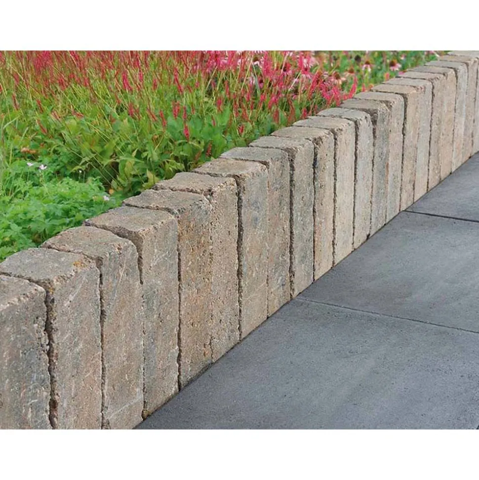 Mauerstein 'T-Wall Aged' Beton muschelkalkfarben 30 x 10 x 10 cm
