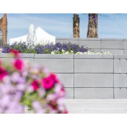 Mauerstein 'T-Wall Trend' Beton hellgrau 45 x 22,5 x 16,5 cm