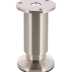 Möbelbein 'Design ST 0370' Stahl edelstahlfarben Ø 38 x 100 - 118 mm
