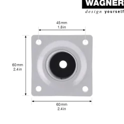 Möbelbein 'Telescope ST 1827' Industriestahl aluminiumfarben ausziehbar Ø 30 x 160 - 250 mm
