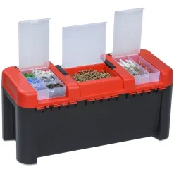 McPlus Profi-Werkzeugkoffer 'Alu 25' rot/schwarz 64 x 29 x 29,5 cm