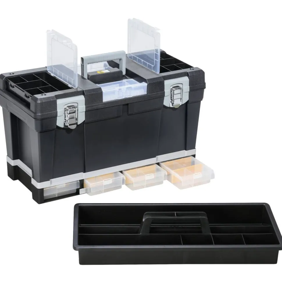 McPlus Werkzeugkoffer 'Depot S 23' schwarz 58 x 28 x 33 cm