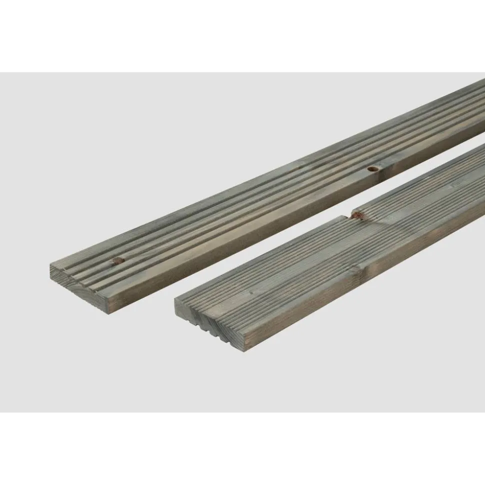 Mehrzweckbrett NH genutet teilgeriffelt grau 2,4 x 12 x 240 cm