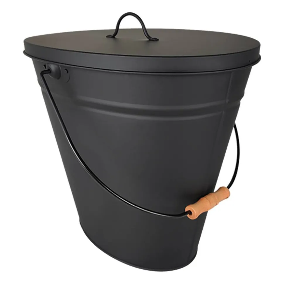 Mehrzweckeimer schwarz matt 18,5 l mit Deckel