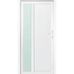 Mehrzwecktür 'Midland' weiß 1000 x 2000 mm DIN R