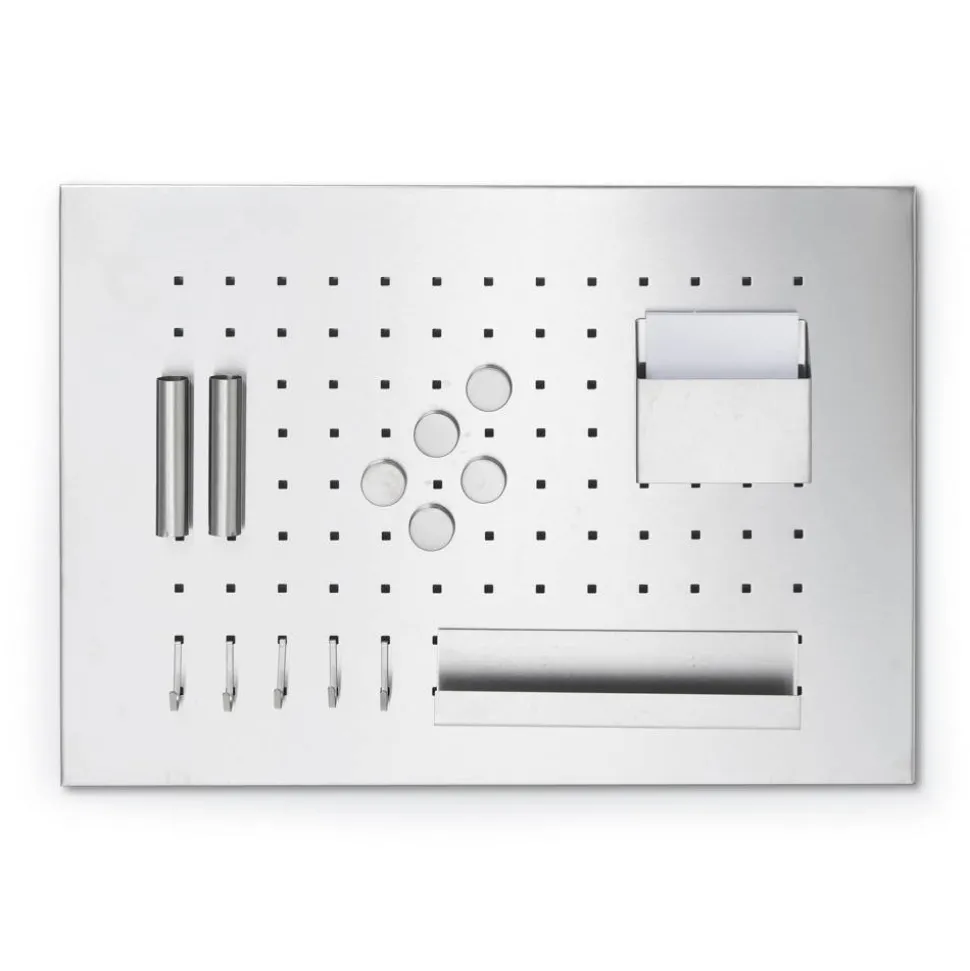 Memoboard silbern 50 x 35 x 1,5 cm