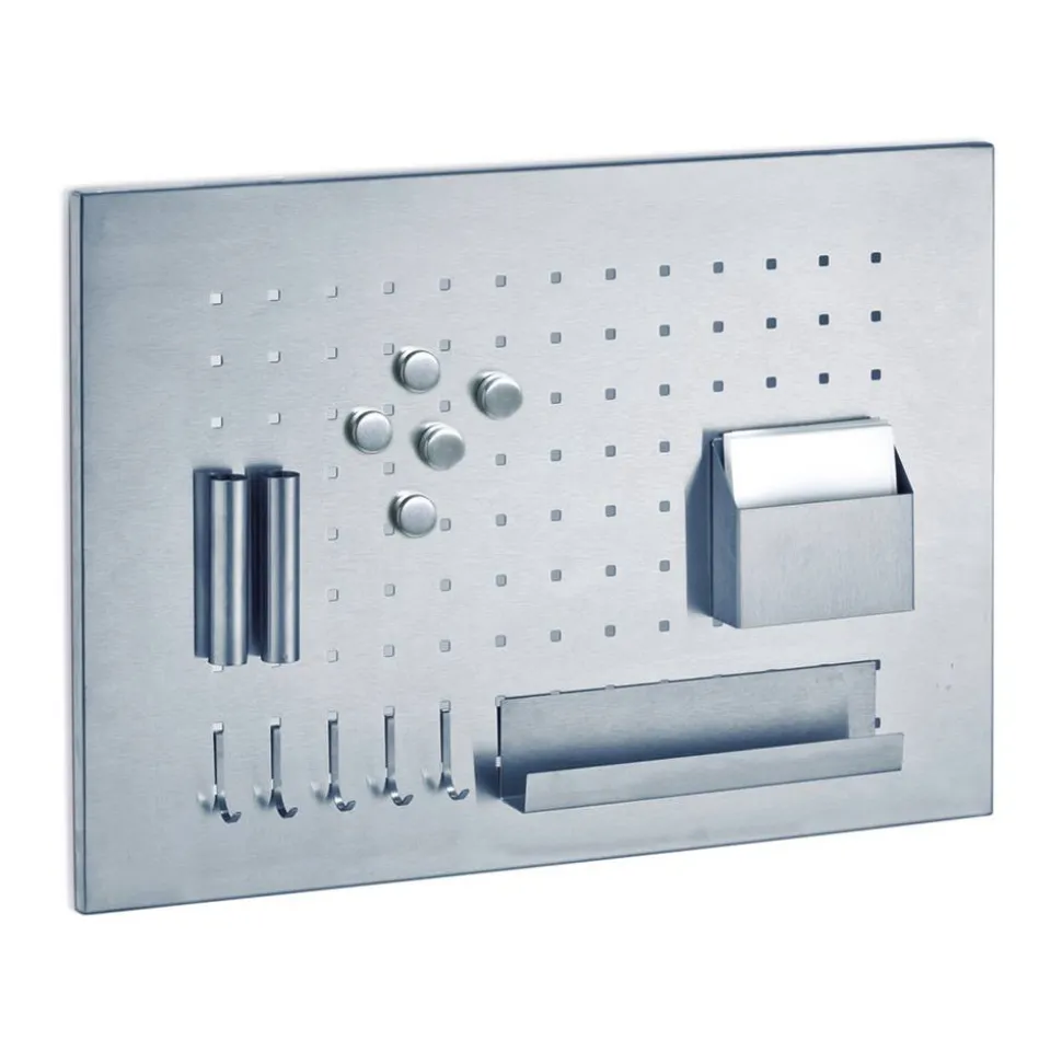 Memoboard silbern 50 x 35 x 1,5 cm