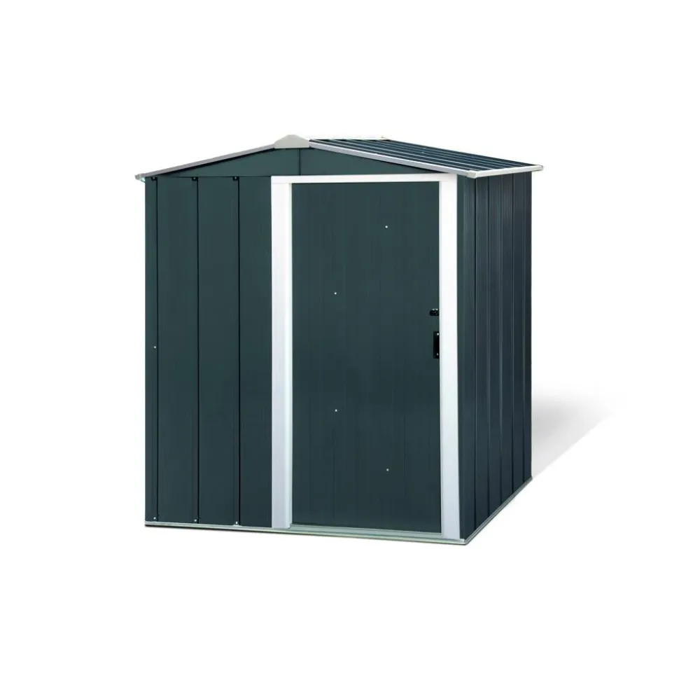 Metallgerätehaus 'Eco 5x4' anthrazit/weiß 162 x 122 x 182 cm