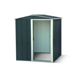 Metallgerätehaus 'Eco 5x4' anthrazit/weiß 162 x 122 x 182 cm