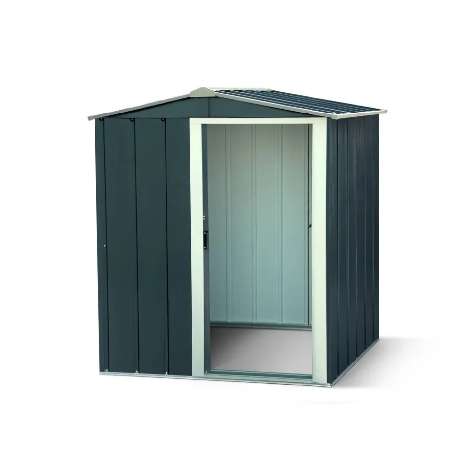 Metallgerätehaus 'Eco 5x4' anthrazit/weiß 162 x 122 x 182 cm