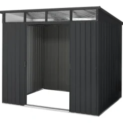 Metallgerätehaus 'Lübeck 89' anthrazit 238 x 278 x 203 cm