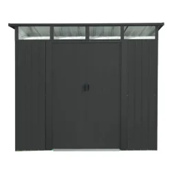 Metallgerätehaus 'Lübeck 89' anthrazit 238 x 278 x 203 cm