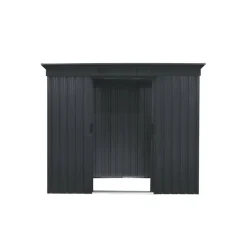 Metallgerätehaus 'Leipzig II 84' anthrazit 217 x 110 x 174 cm