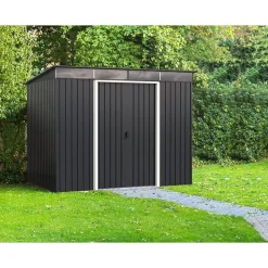 Metallgerätehaus 'Skylight' anthrazit/weiß 263,5 x 184,3 x 201,8 cm
