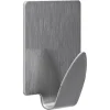 Metallhaken 'Eckig' silbern, 2er Set