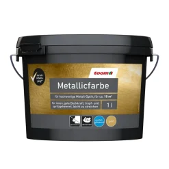 Metallicfarbe gold seidenglänzend 1 l