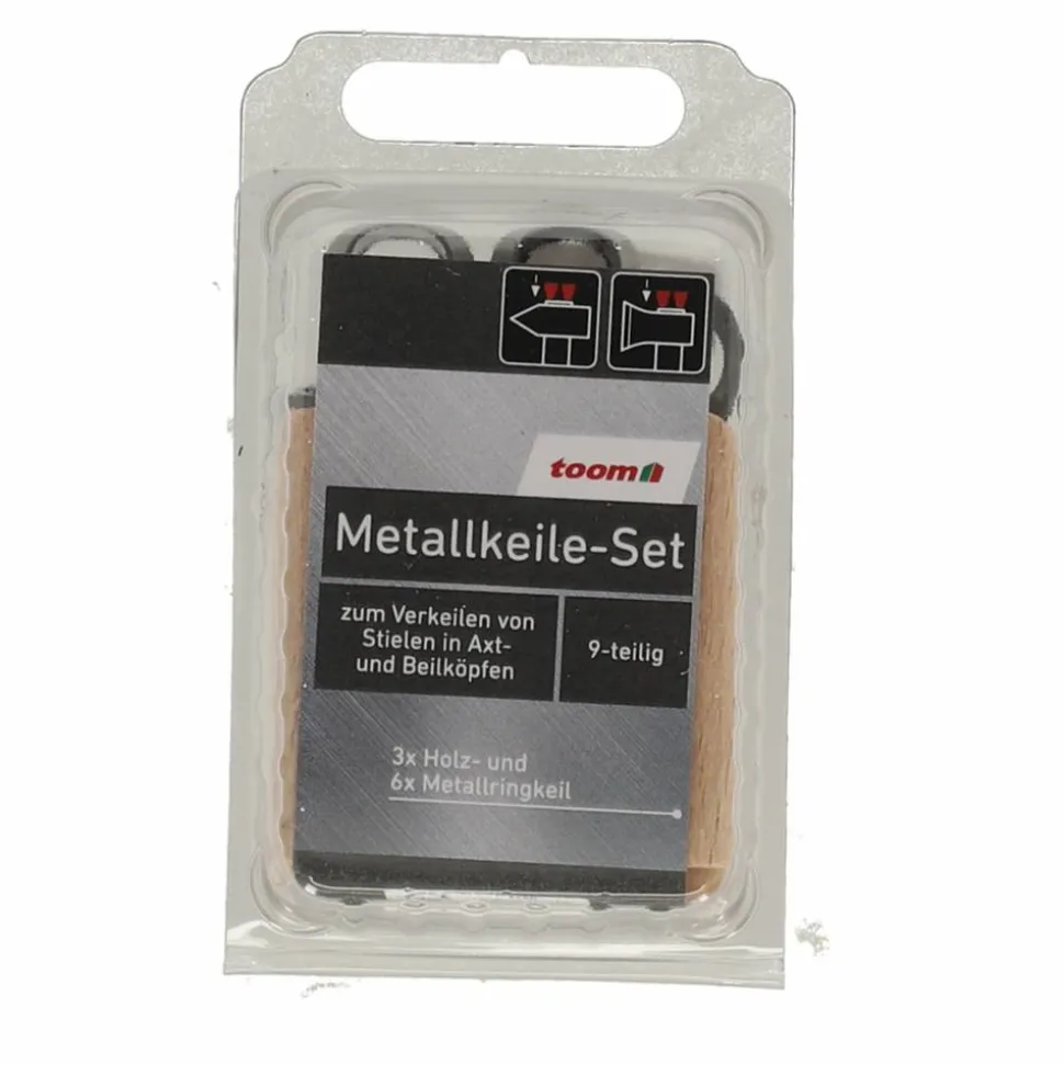 Metallringkeile- & Holzkeile-Set 9-teilig