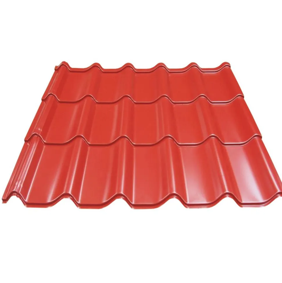 Metallziegel 'Eco' terrakottafarben 214 x 117 x 0,04 cm