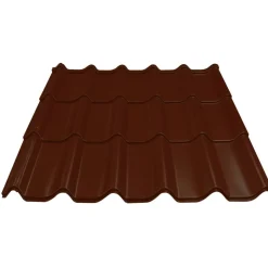 Metallziegel mahagonifarben verzinkt 216 x 117 x 0,05 cm