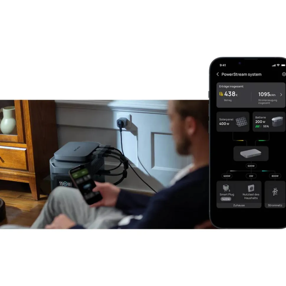 Microwechselrichter 'PowerStream 600 W', erweiterbar bis zu 800 W