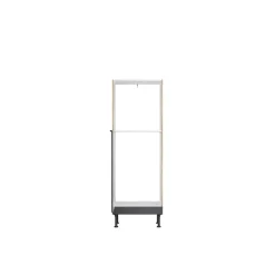 Midischrank für Backofen und Kühlschrank 'Optikomfort Linus984' anthrazit/eichefarben 60 x 176,6 x 58,4 cm