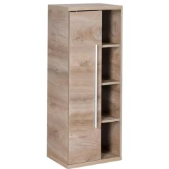 Midischrank 'Stanford' braun furniert 42 x 106 x 32 cm links