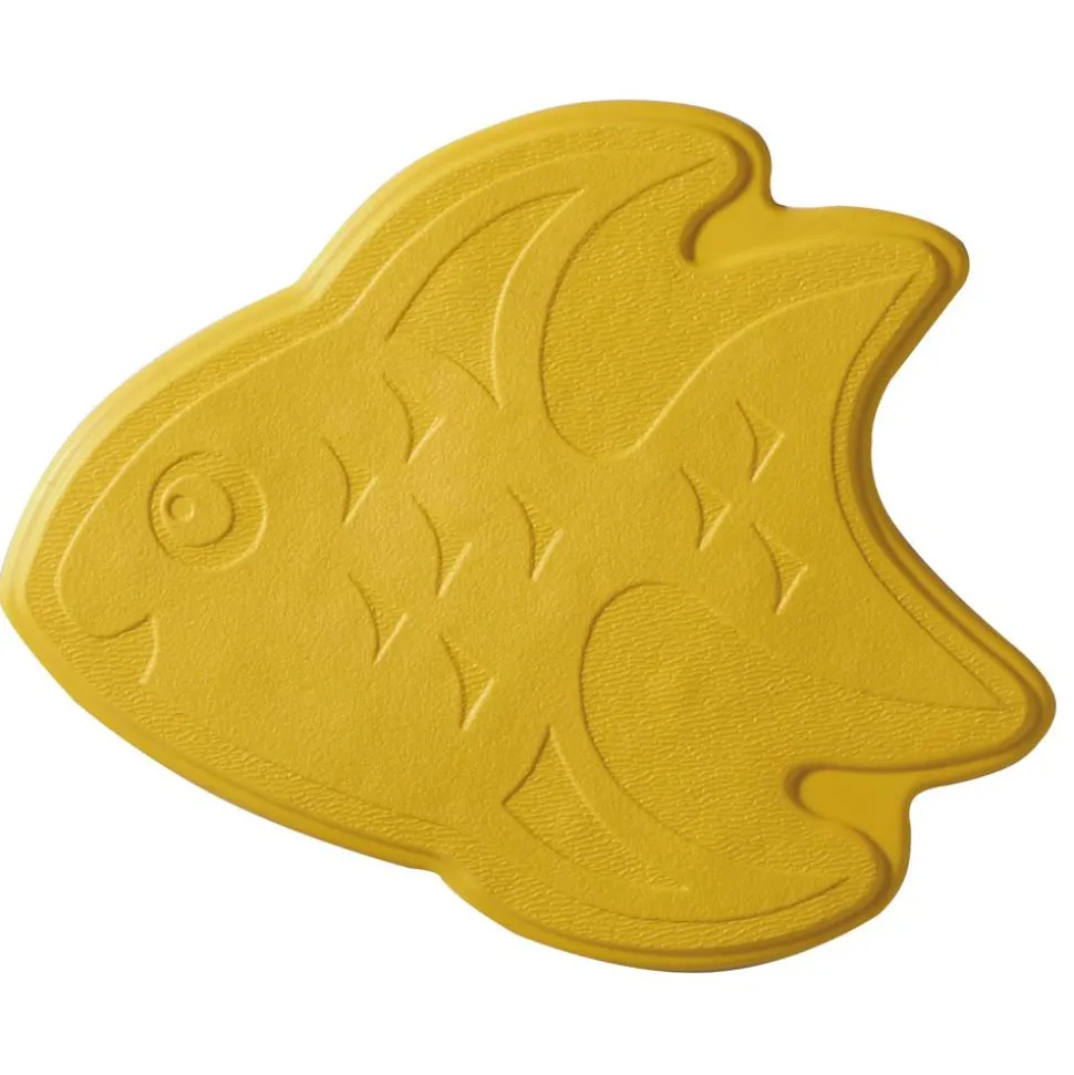 Mini Duscheinlage 'Fische' XXS gelb 13 x 11 cm 6 Stück