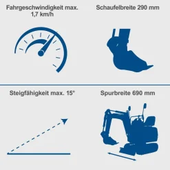 Mini-Bagger 'EXC815' 8,5 PS