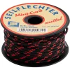 Minicord-Schnur Polyester schwarz-rot 3 mm x 20 m