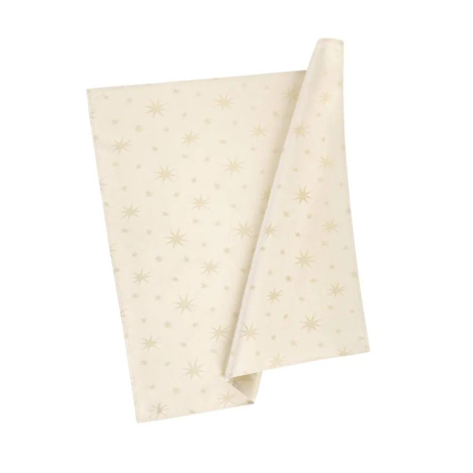 Mitteldecke 'Stellato' champagner 80 x 80 cm