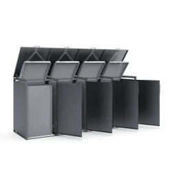 Mülltonnenbox anthrazit 265 x 116 x 80 cm