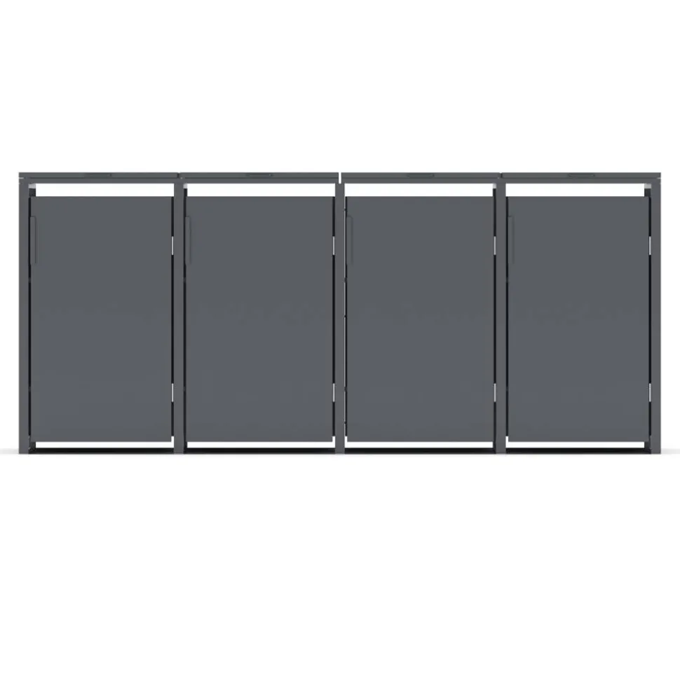 Mülltonnenbox anthrazit 265 x 116 x 80 cm