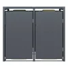 Mülltonnenbox 'Clara' mit Softclose anthrazit 132 x 116 x 80 cm