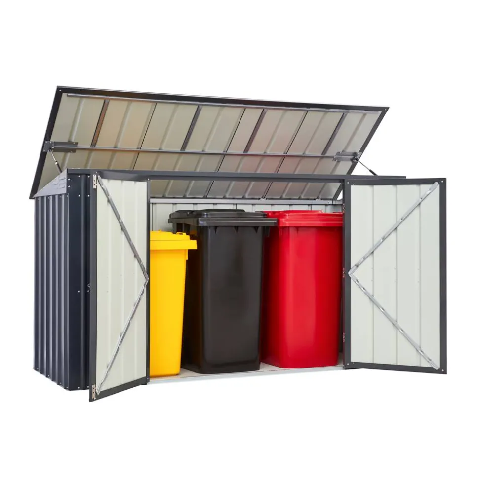Mülltonnenbox 'Easy' Stahl 236 x 101 x 131,5 cm