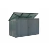 Mülltonnenbox Stahl anthrazit 233 x 134 x 101 cm