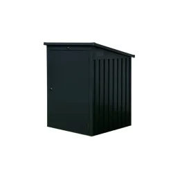Mülltonnenbox Stahl anthrazit 104 x 134 x 101 cm