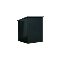 Mülltonnenbox Stahl anthrazit 104 x 134 x 101 cm