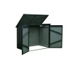 Mülltonnenbox Stahl anthrazit 158 x 134 x 101 cm