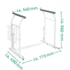 Mobile WC-Aufstehhilfe mit Ablagekorb 'Comfort' weiß, bis 100 kg